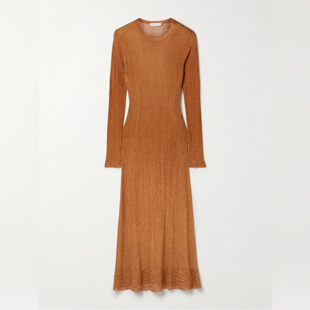 NWT $690 Ulla Johnson Simone Long Sleeve Rib Sweater Dress - Picture 3 of 7